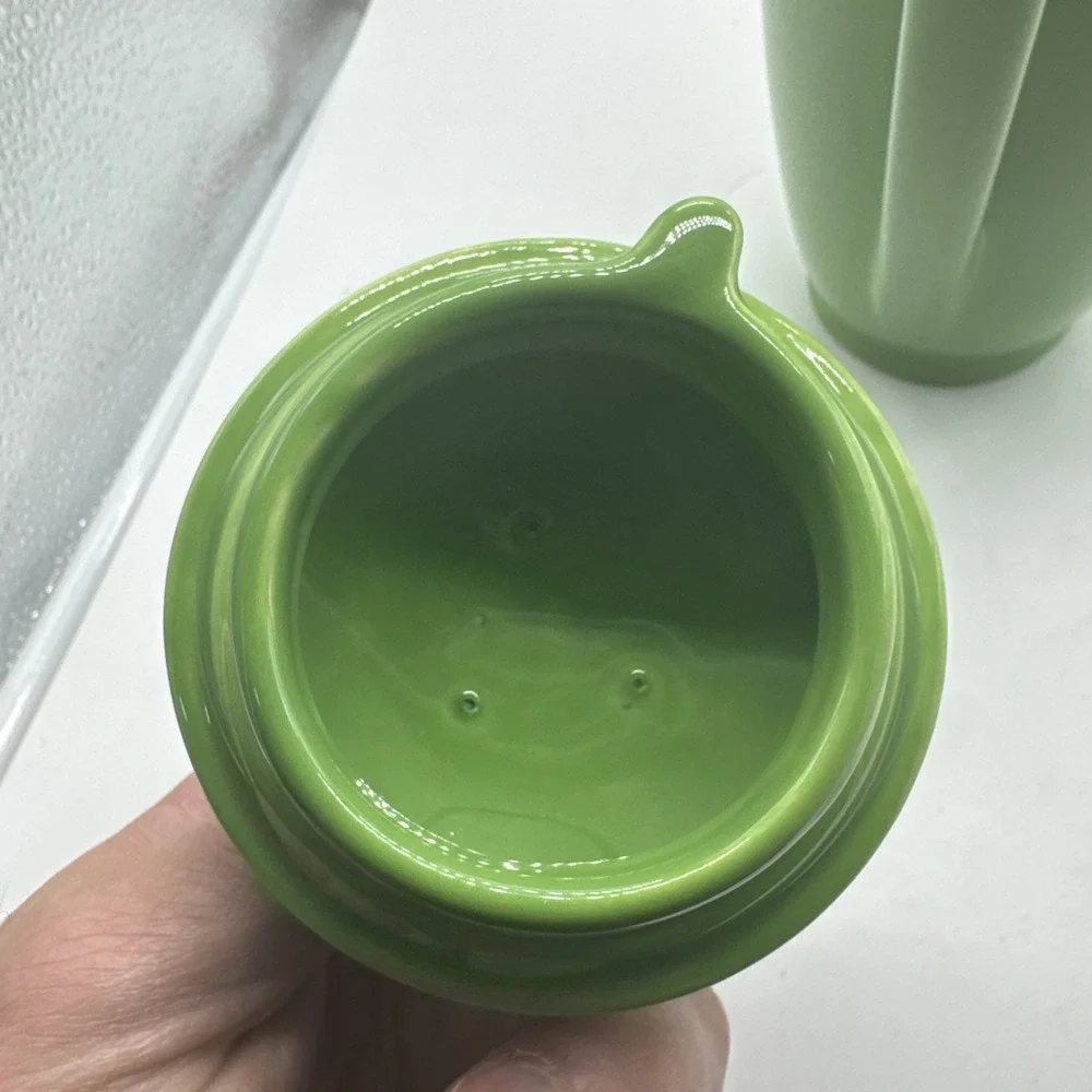 Bauer Pottery RINGWARE Parrot Green Coffee Pot Vintage Ring Art Deco 9.5